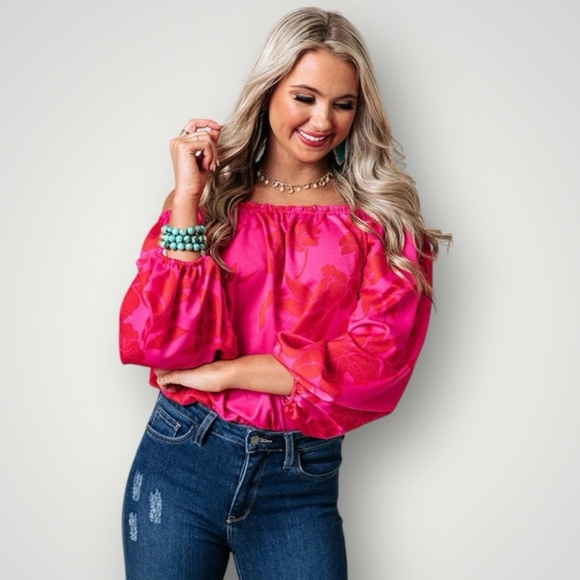 Entro Floral Bodysuit Pink Size Medium - Picture 3 of 10